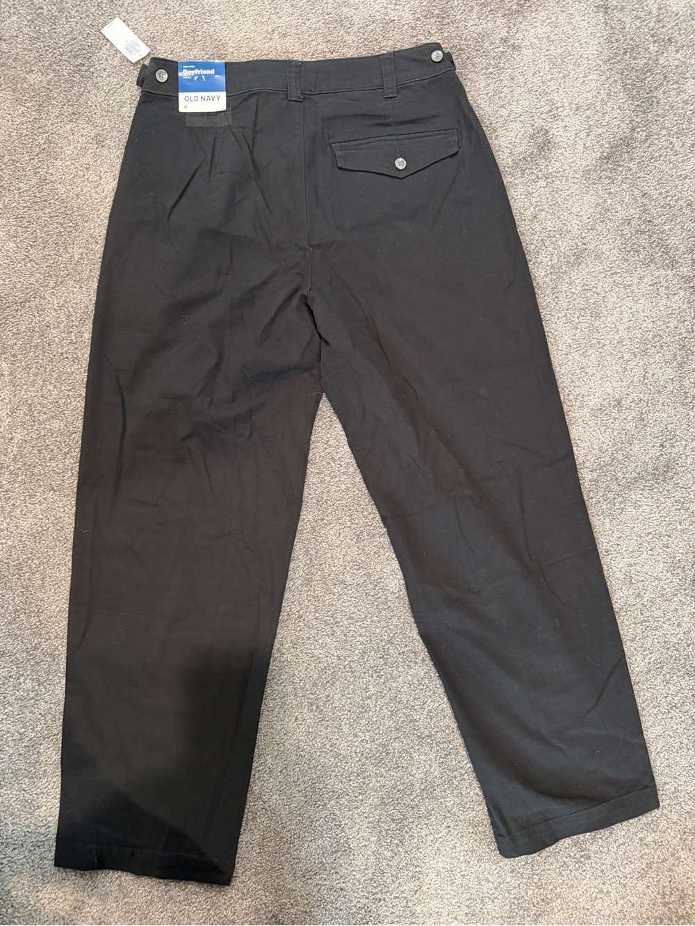 Old Navy black High rise boyfriend pants - Picture 5 of 11